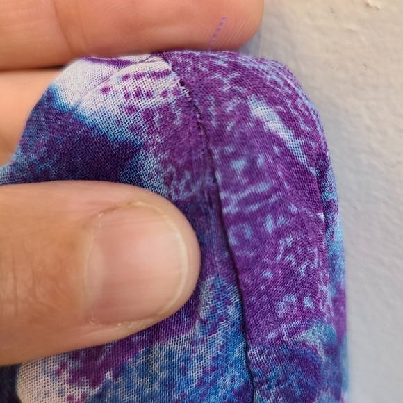 Groggy Urban Legend Y2K Floral Skirt in Blue/Purple - Size M - Picture 10 of 11